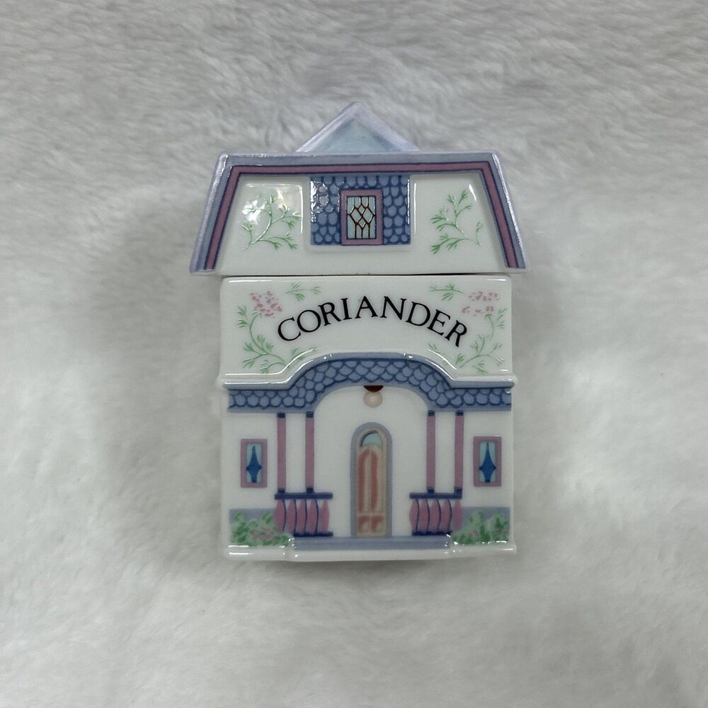 Vintage 1989 Lenox Spice Village Coriander Spice Jar Fine Porcelain